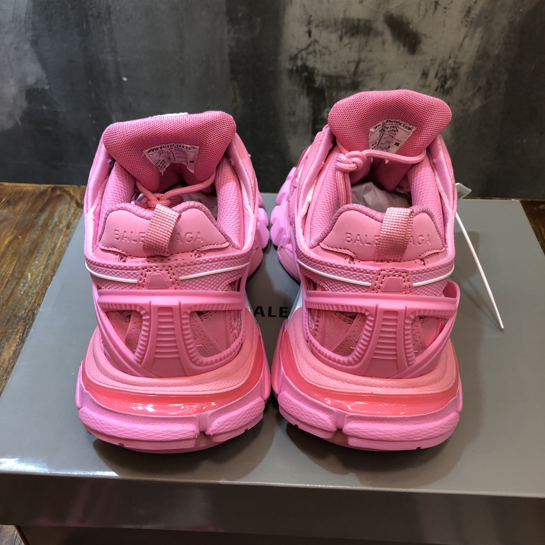 BALENCIAGA Track Trainer LED Sneakers in Pink