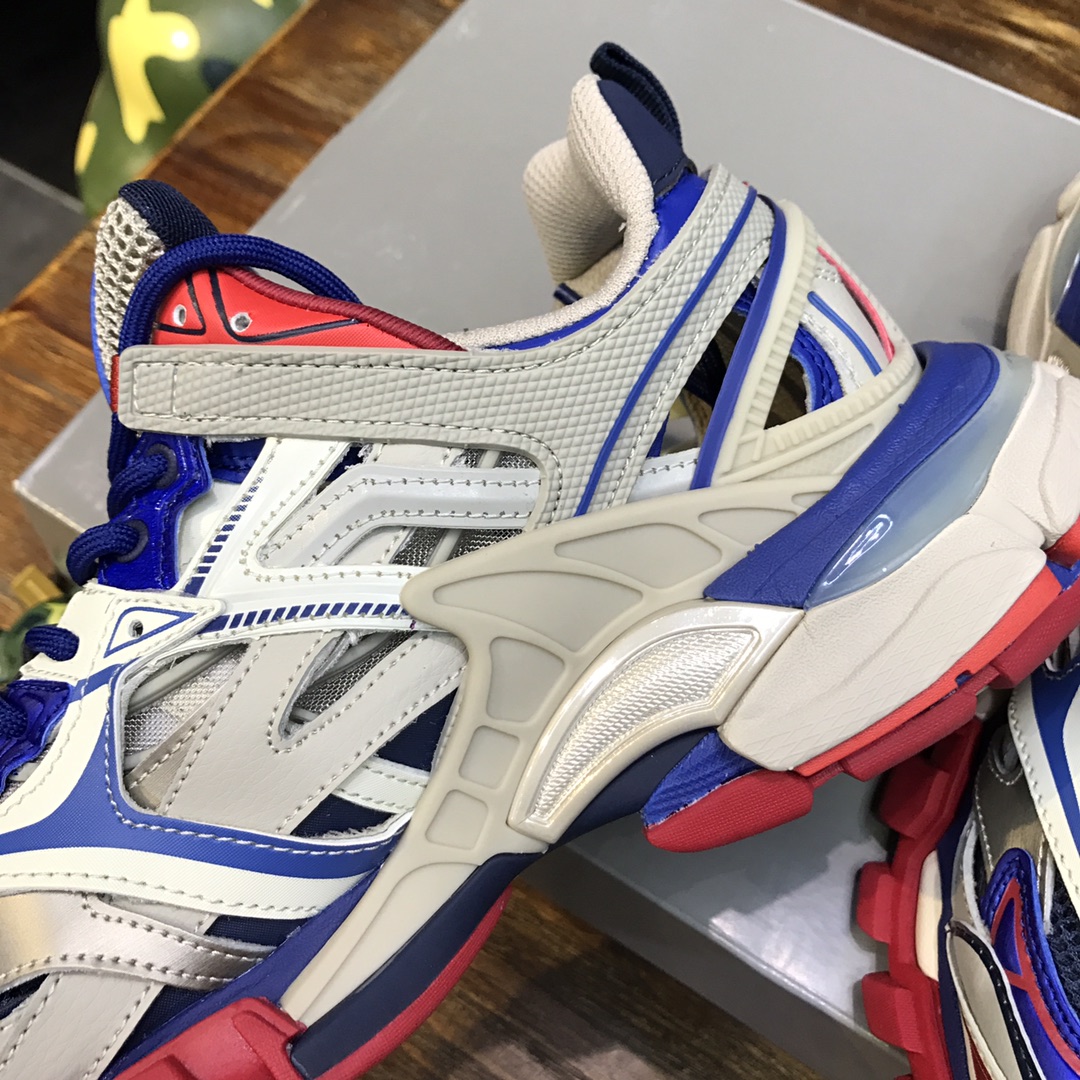BALENCIAGA Track Trainer LED Sneakers in Blue
