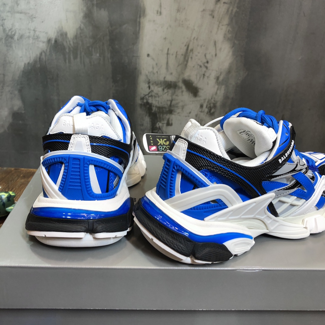BALENCIAGA Track Trainer LED Sneakers in Blue