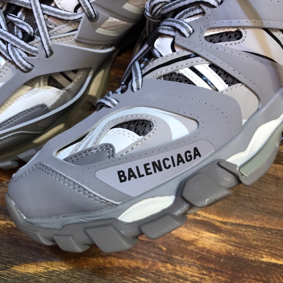 BALENCIAGA Track Trainer LED Sneakers  in Grey