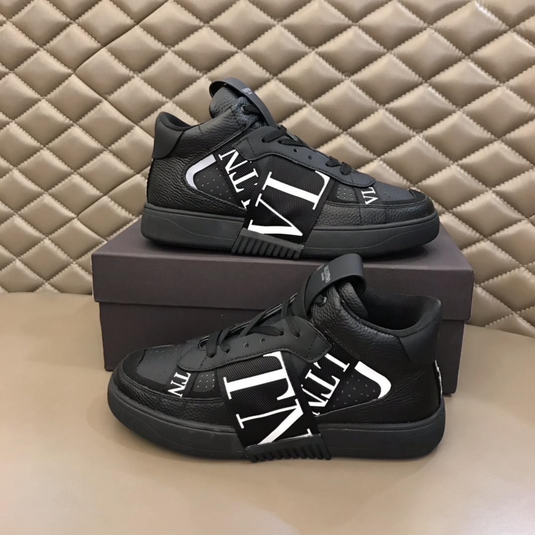 Valentino Sneaker Mid-Top Calfskin with Bands