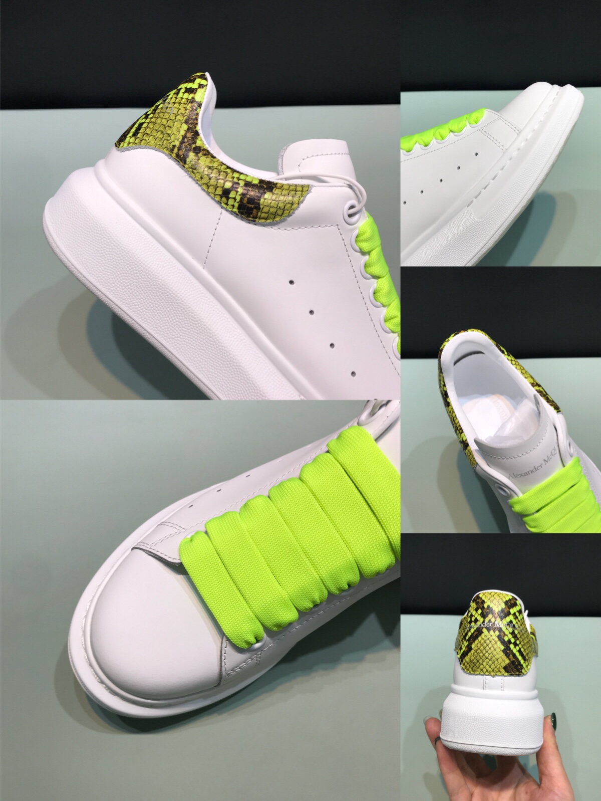 Alexander McQueen Sneaker Oversized Yellow Lace-up