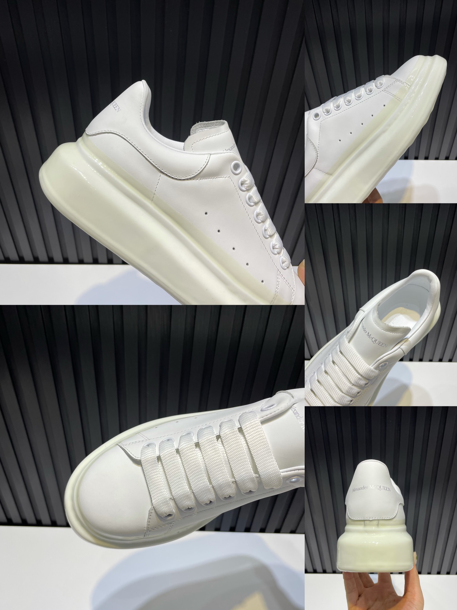 Alexander McQueen Sneaker Oversized in White Heel