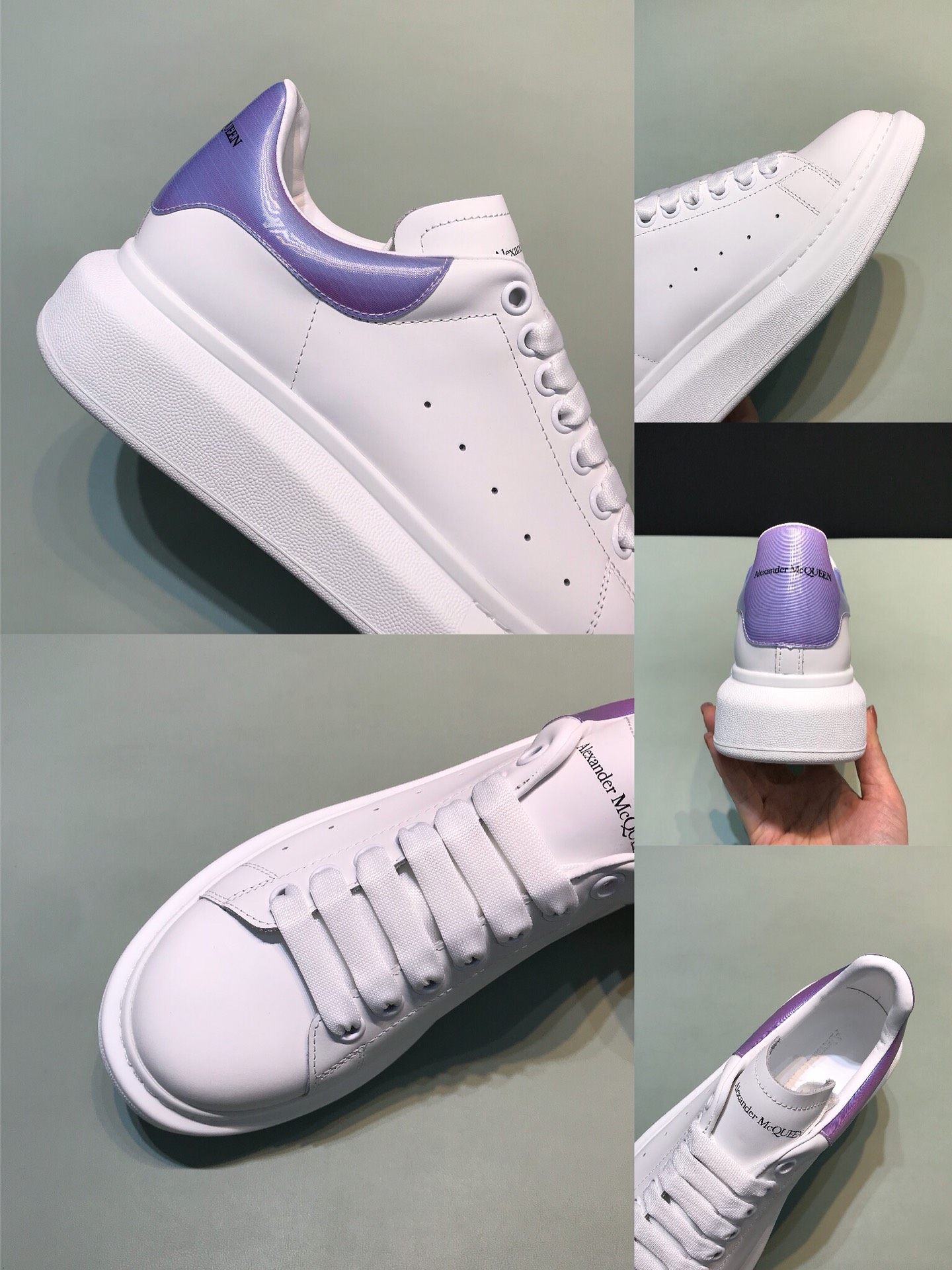 Alexander McQueen Sneaker Oversized in Purple Heel