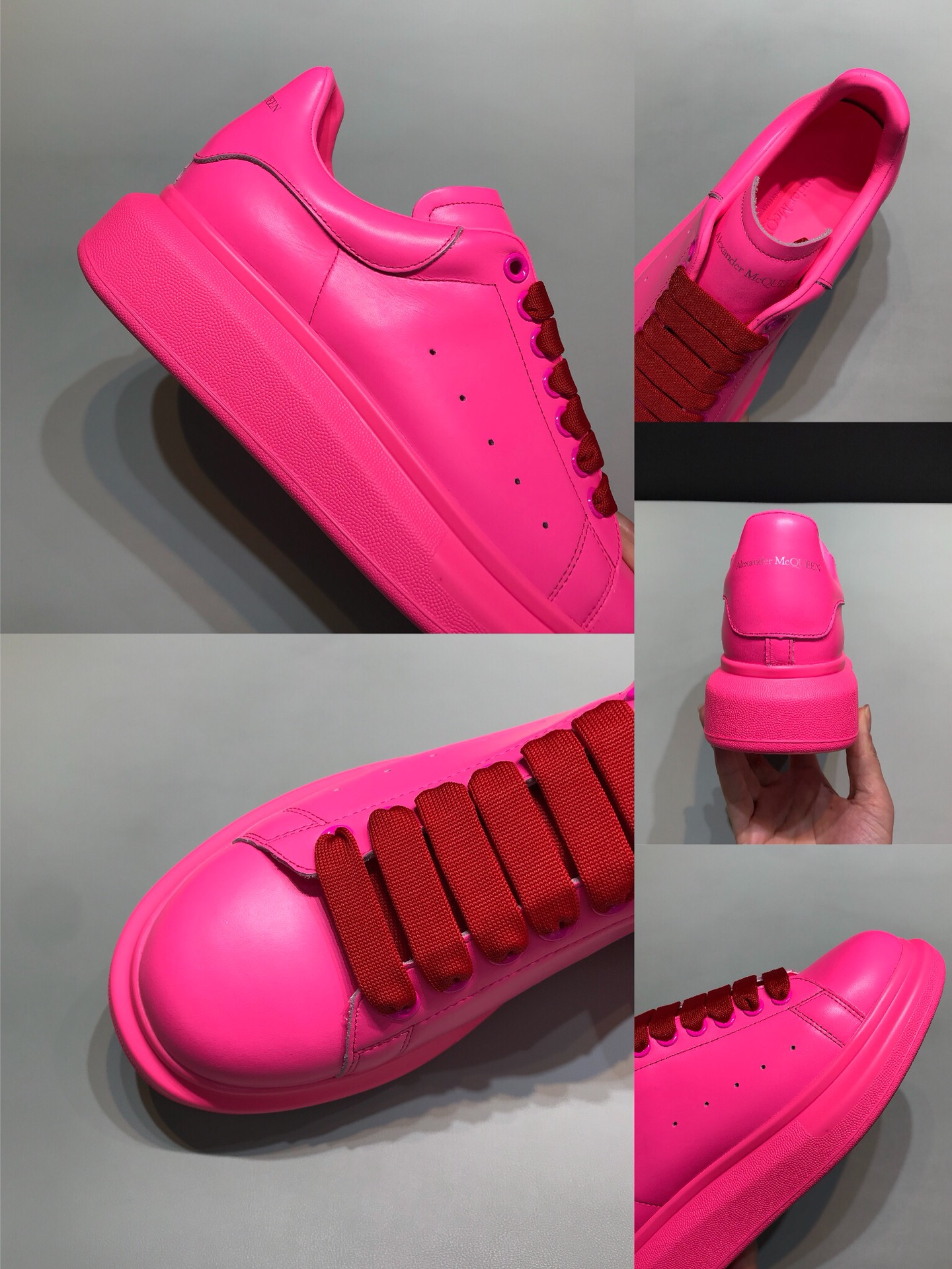 Alexander McQueen Sneaker Oversized in Deep Pink