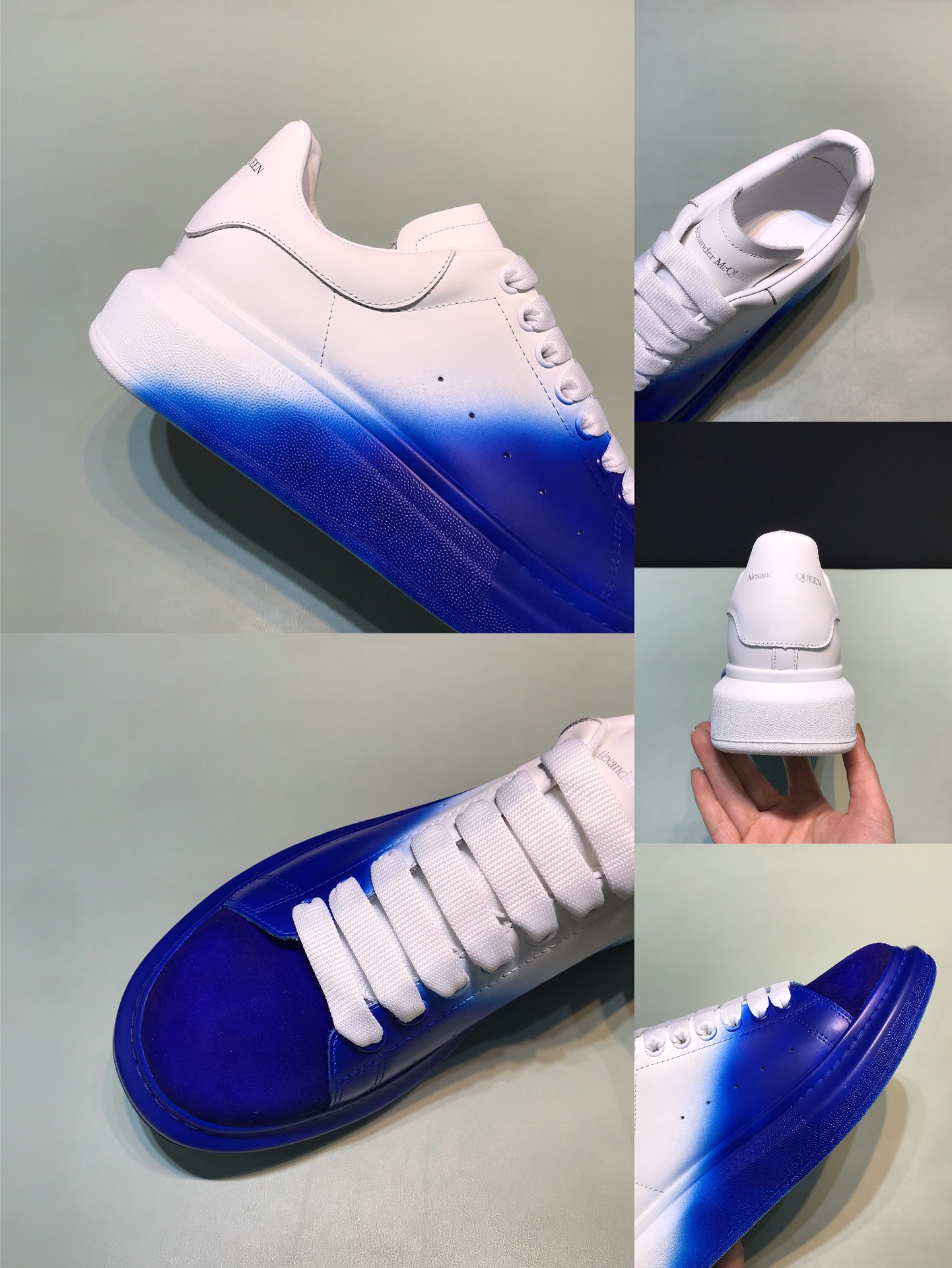 Alexander McQueen Sneaker Oversized Half Blue