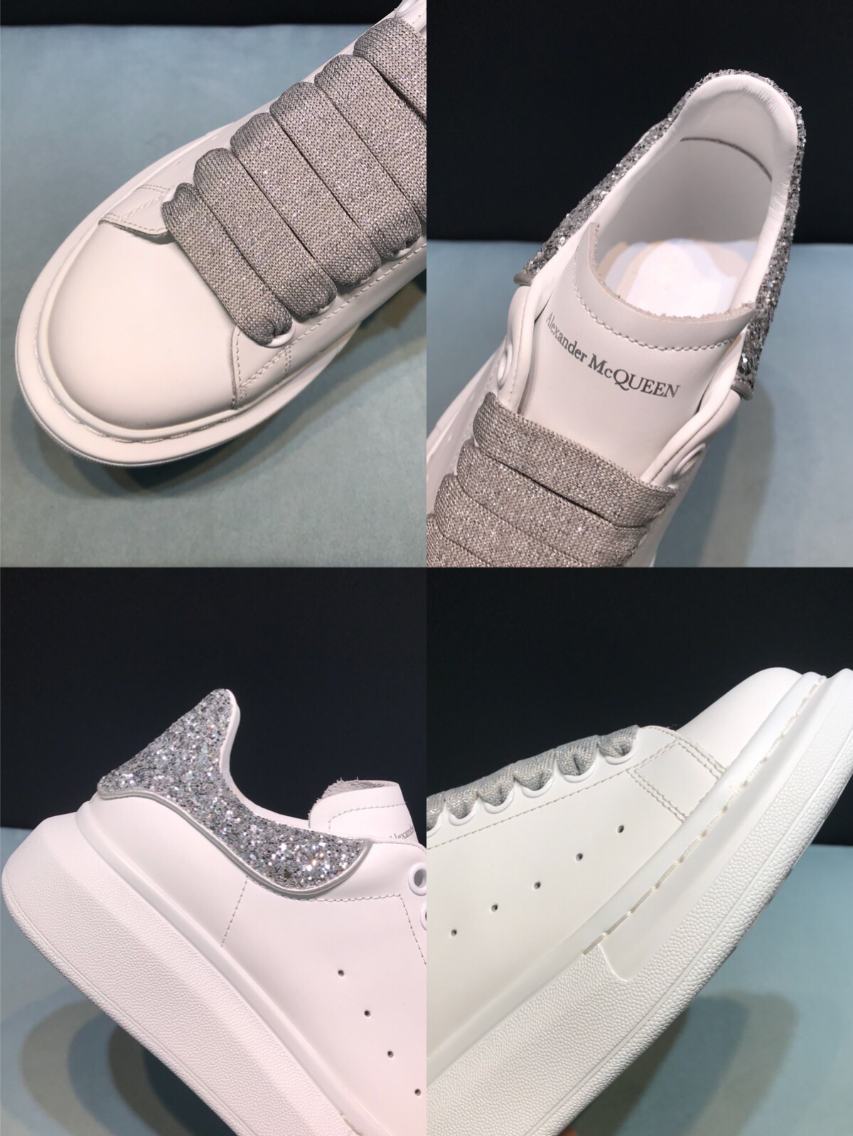 Alexander McQueen Sneaker Oversized Gray Lace-up