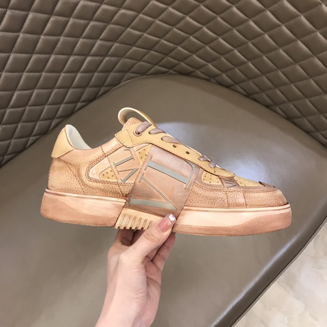 Valentino Sneaker Low-Top Calfskin in Orange