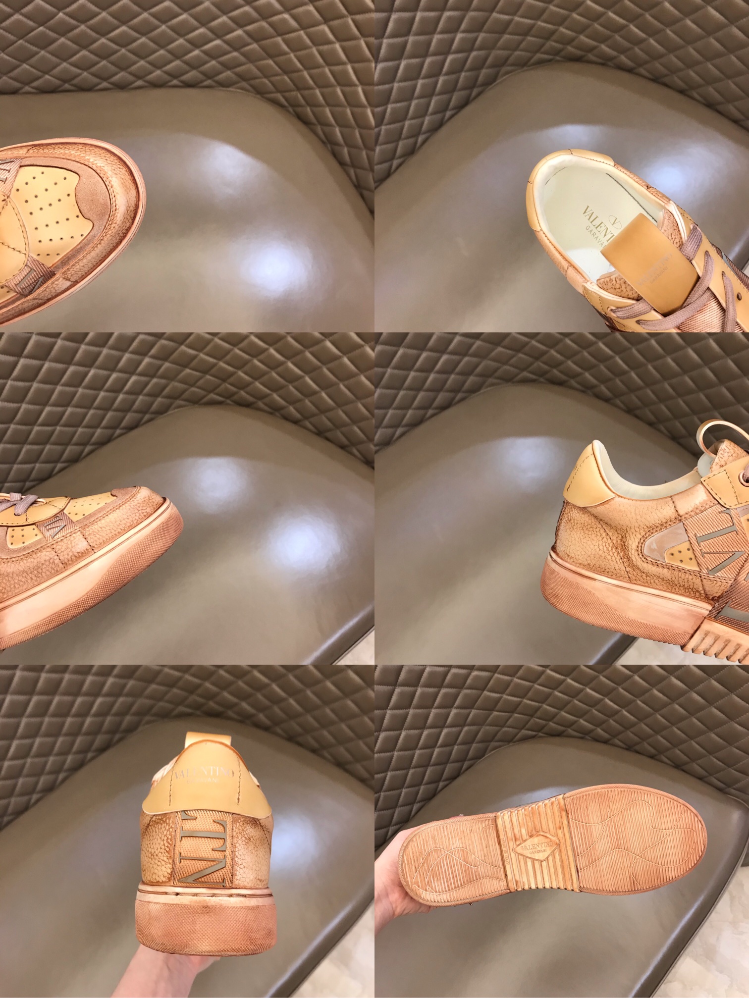 Valentino Sneaker Low-Top Calfskin in Orange