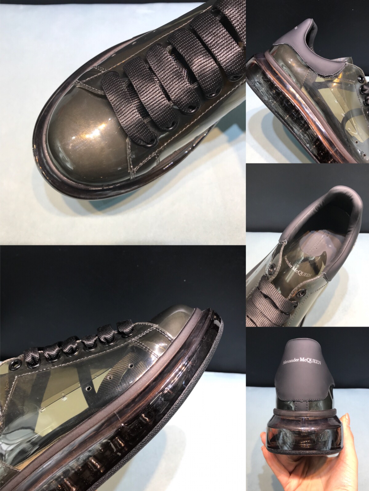 Alexander McQueen Sneaker Oversized Black Pearlite