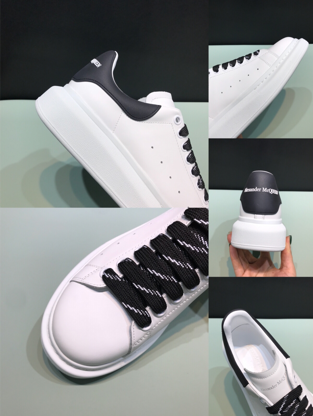 Alexander McQueen Sneaker Oversized Black Lace-up