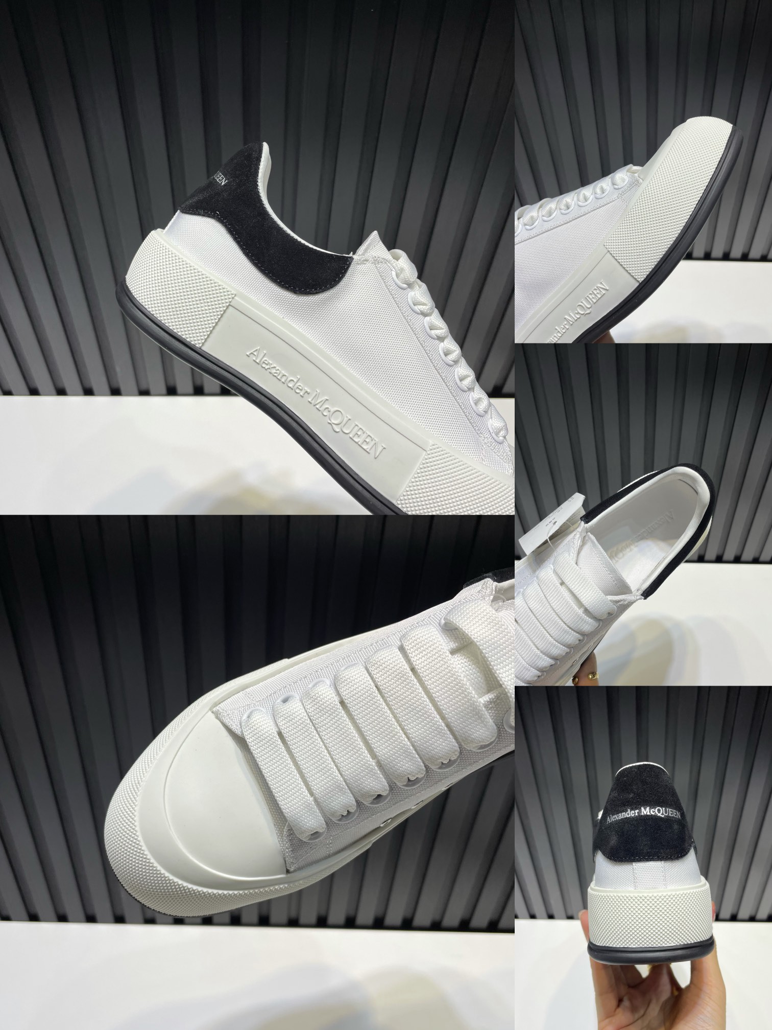 Alexander McQueen Sneaker Deck Plimsoll in White