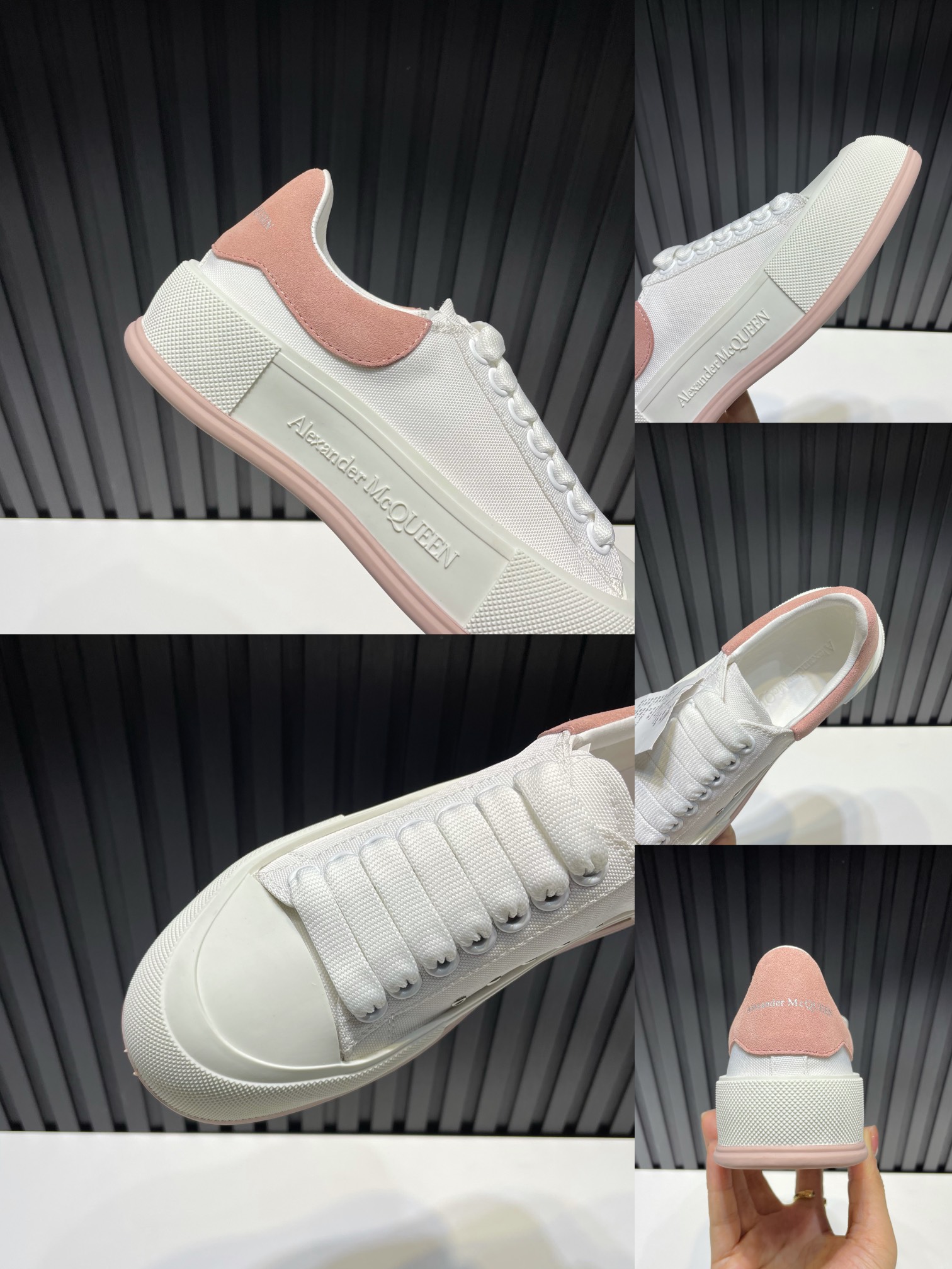 Alexander McQueen Sneaker Deck Plimsoll in Pink