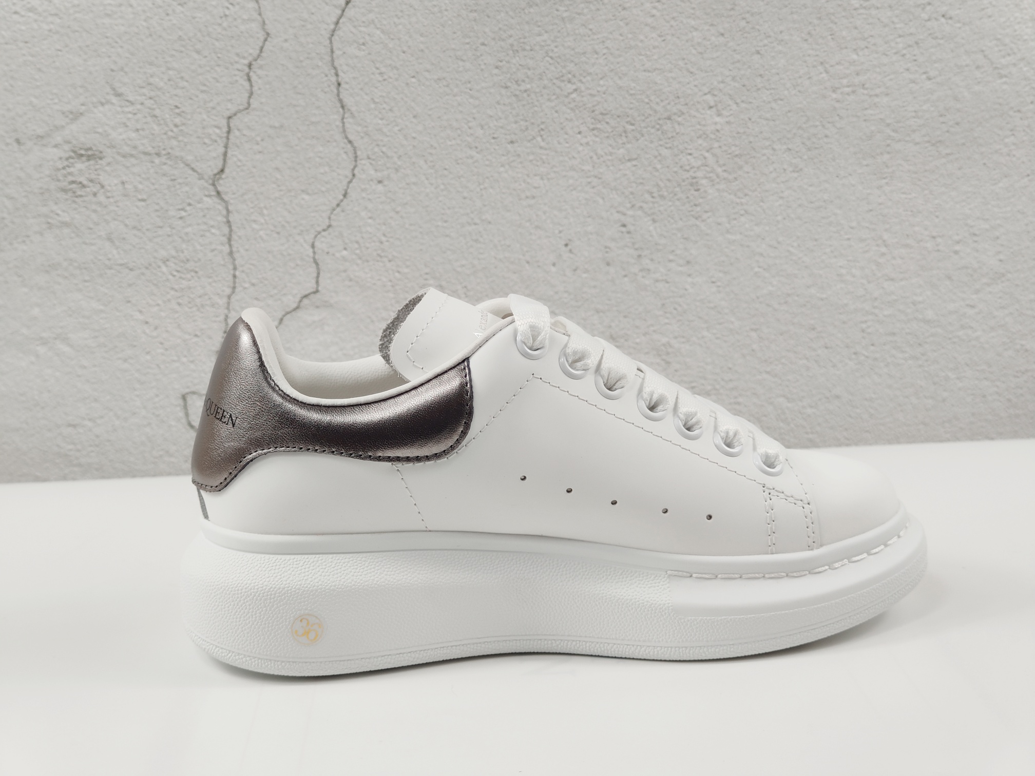 Alexander McQueen Oversized Sneaker White Sole