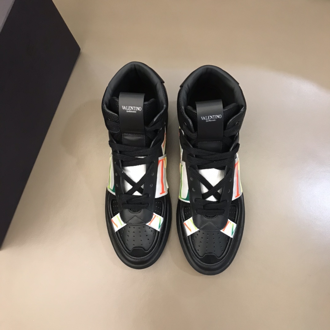 Valentino Sneaker High-Top Calfskin with Bands