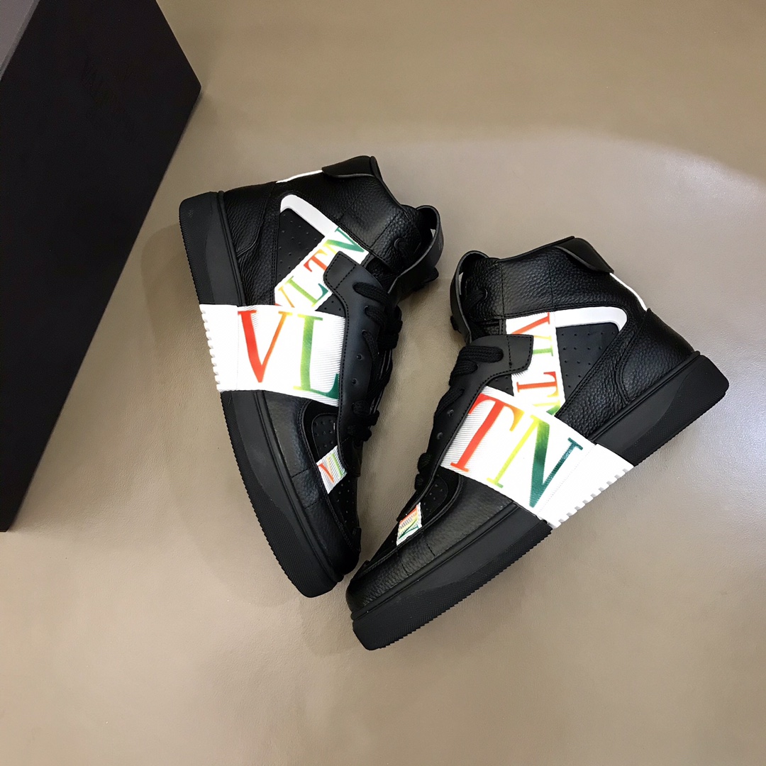 Valentino Sneaker High-Top Calfskin with Bands