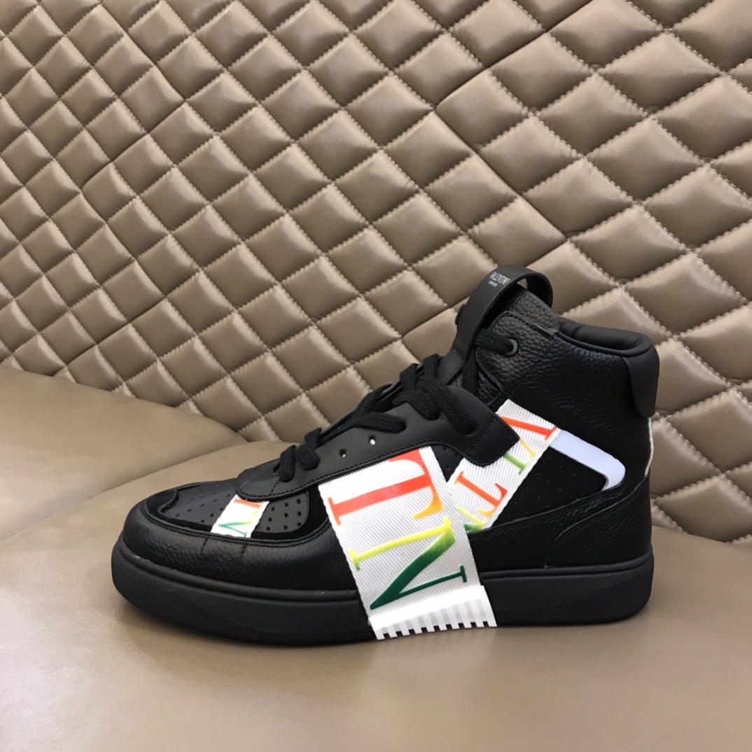 Valentino Sneaker High-Top Calfskin with Bands