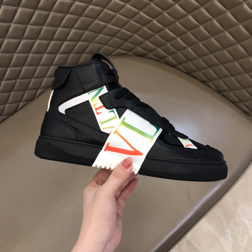 Valentino Sneaker High-Top Calfskin with Bands