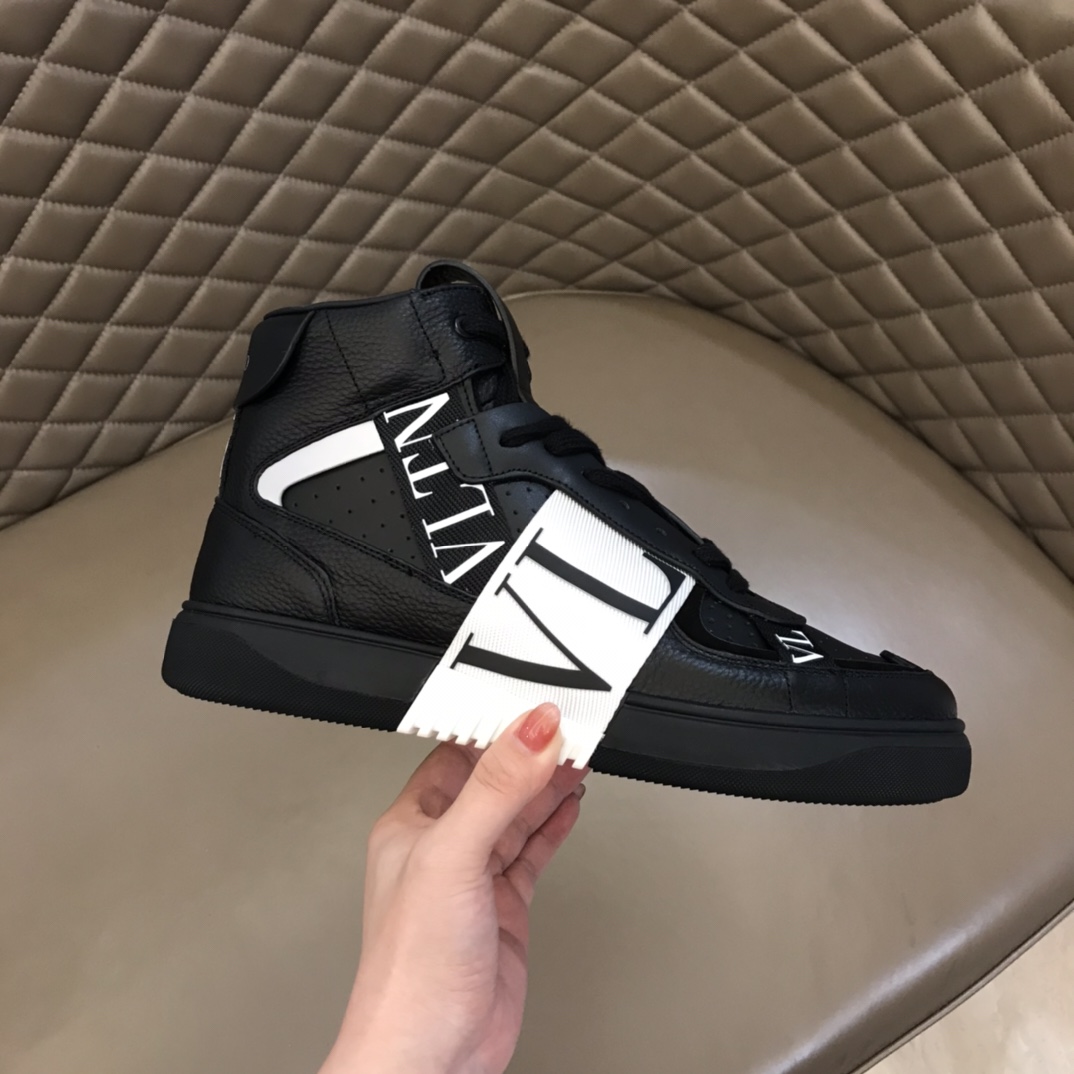 Valentino Sneaker High-Top Calfskin with Bands