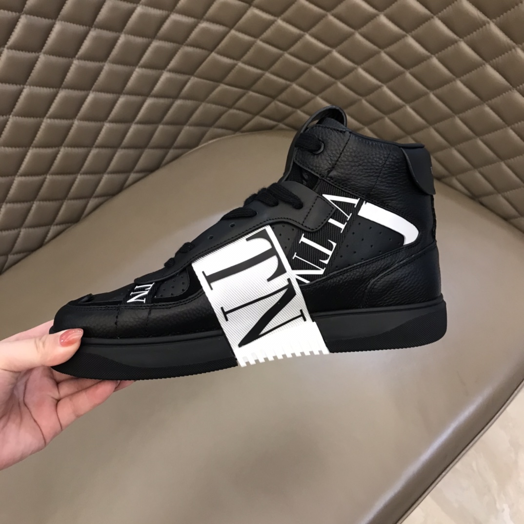 Valentino Sneaker High-Top Calfskin with Bands