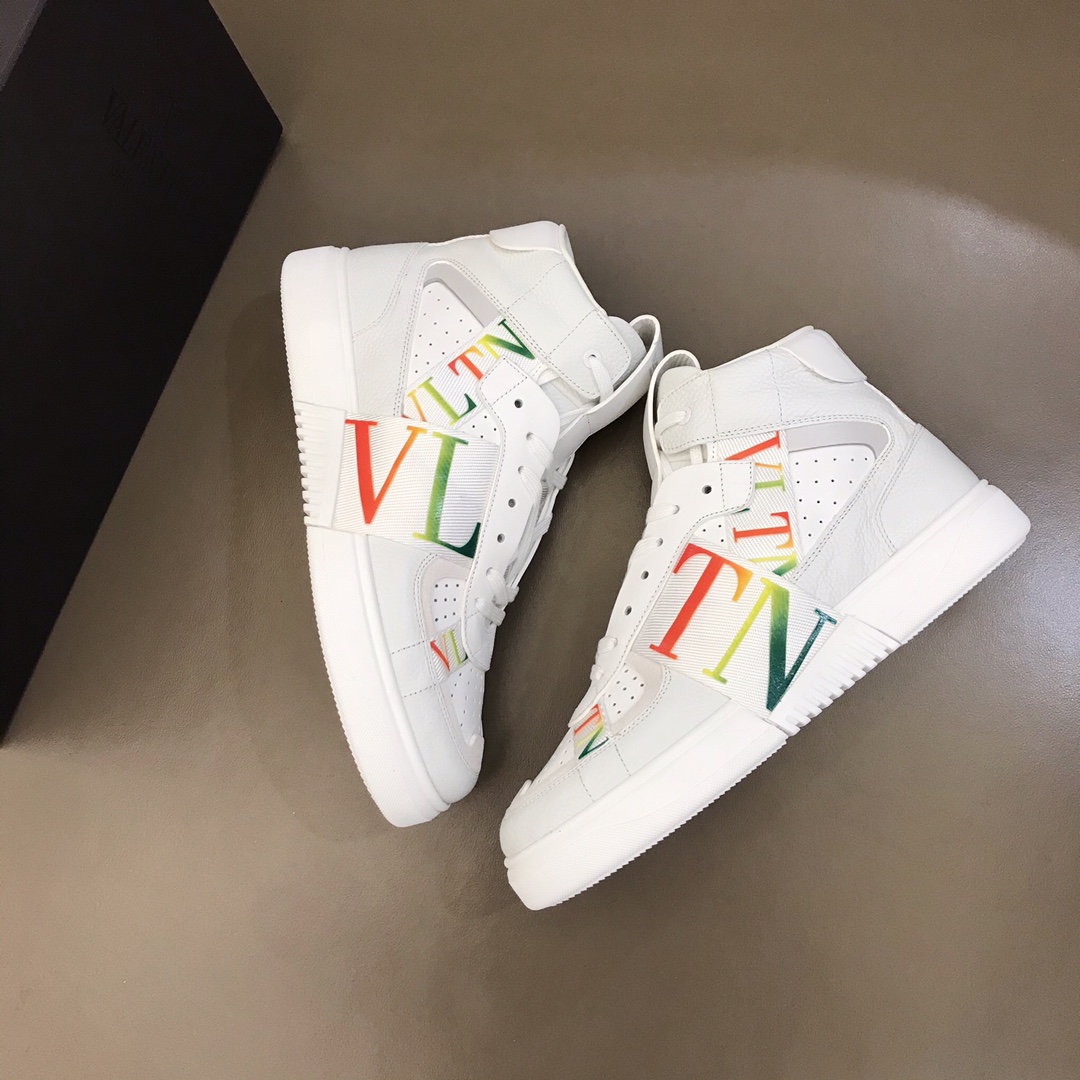 Valentino Sneaker High-Top Calfskin with Bands