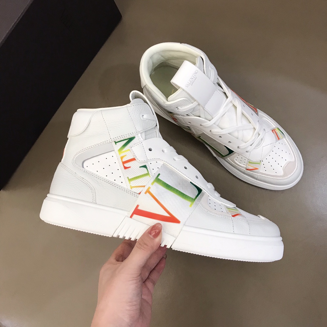 Valentino Sneaker High-Top Calfskin with Bands