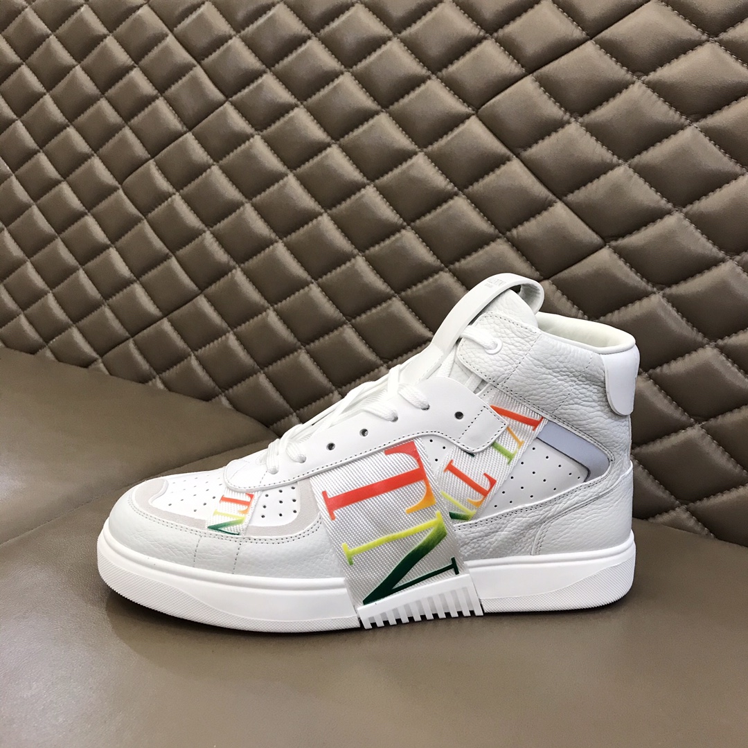 Valentino Sneaker High-Top Calfskin with Bands