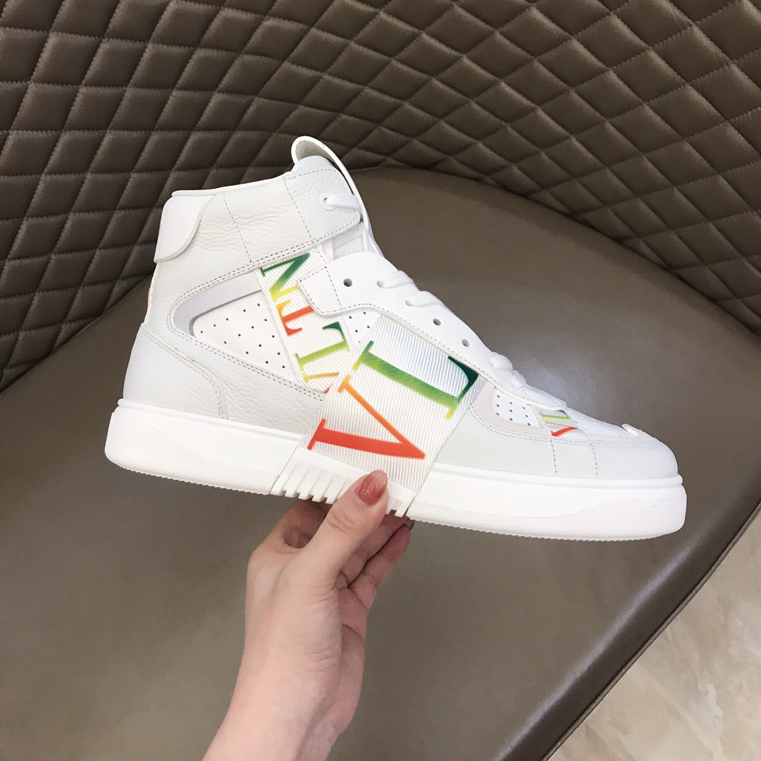 Valentino Sneaker High-Top Calfskin with Bands