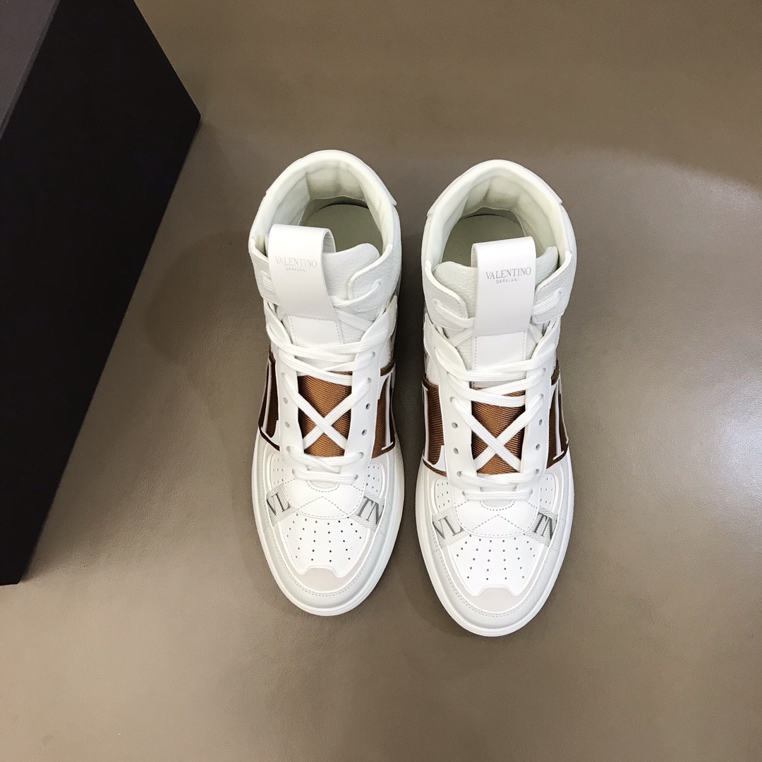 Valentino Sneaker High-Top Calfskin with Bands