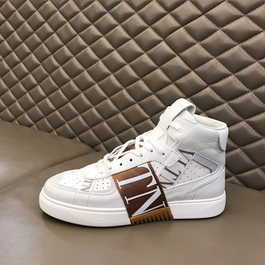 Valentino Sneaker High-Top Calfskin with Bands