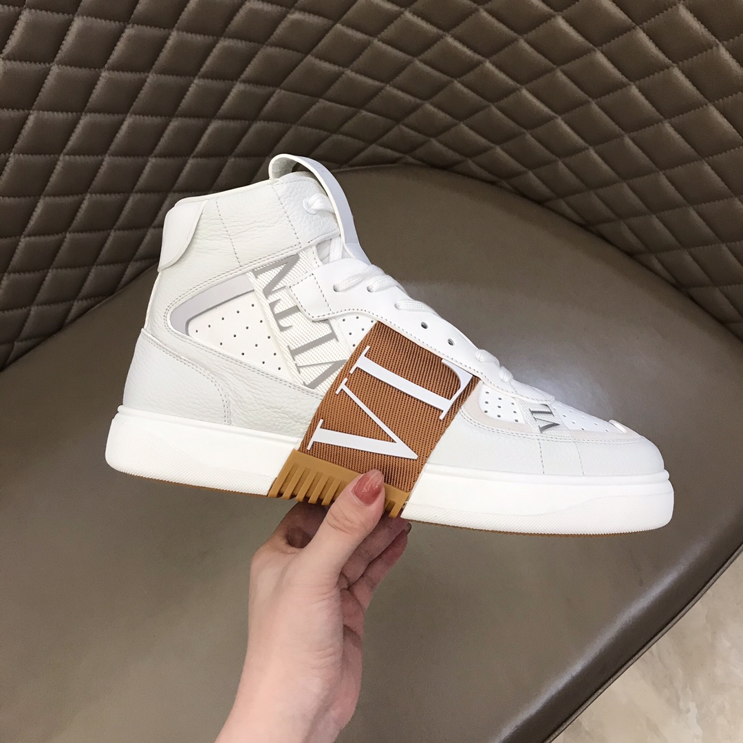 Valentino Sneaker High-Top Calfskin with Bands