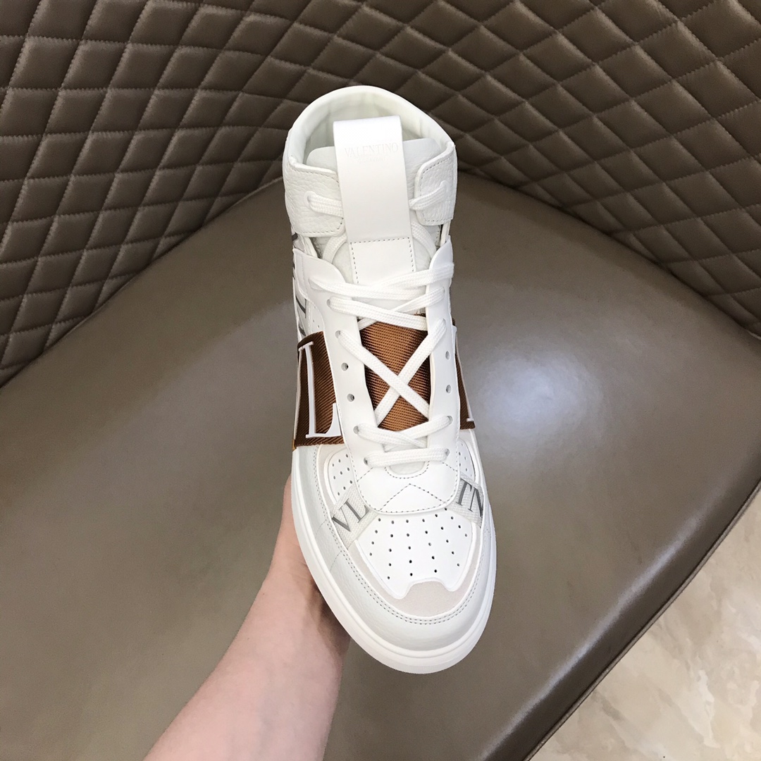 Valentino Sneaker High-Top Calfskin with Bands