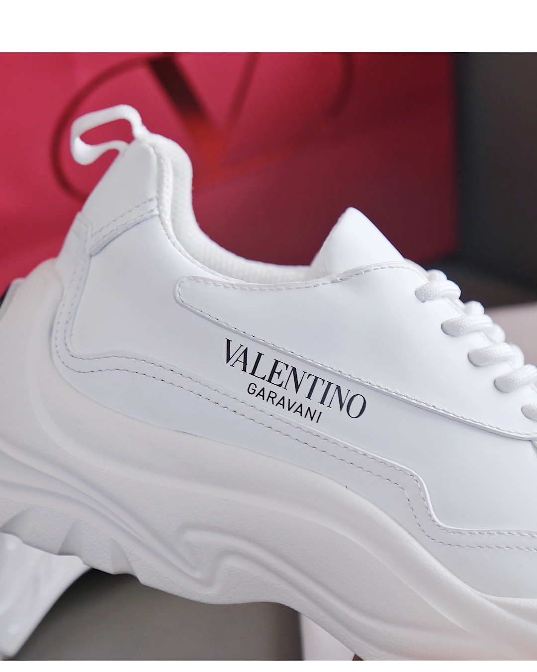 Valentino Sneaker Gumboy Calfskin in White