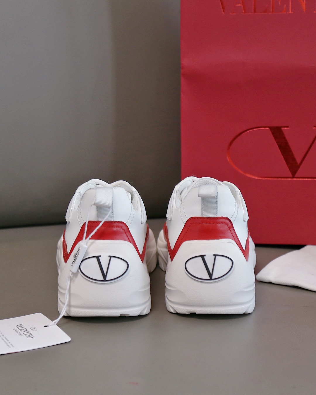 Valentino Sneaker Gumboy Calfskin in Red