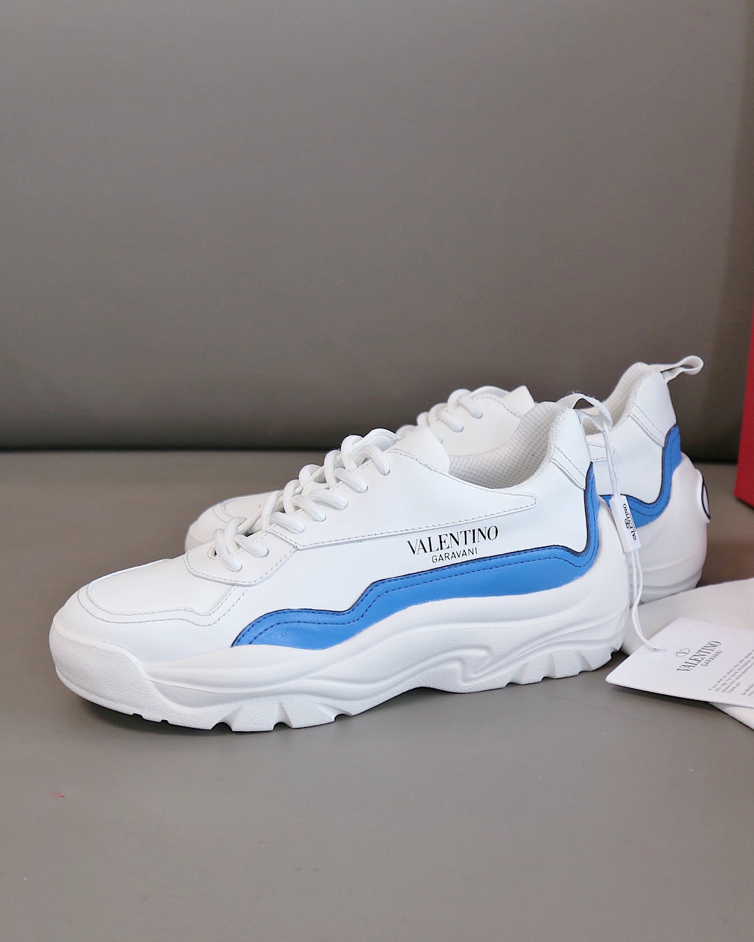 Valentino Sneaker Gumboy Calfskin in Blue