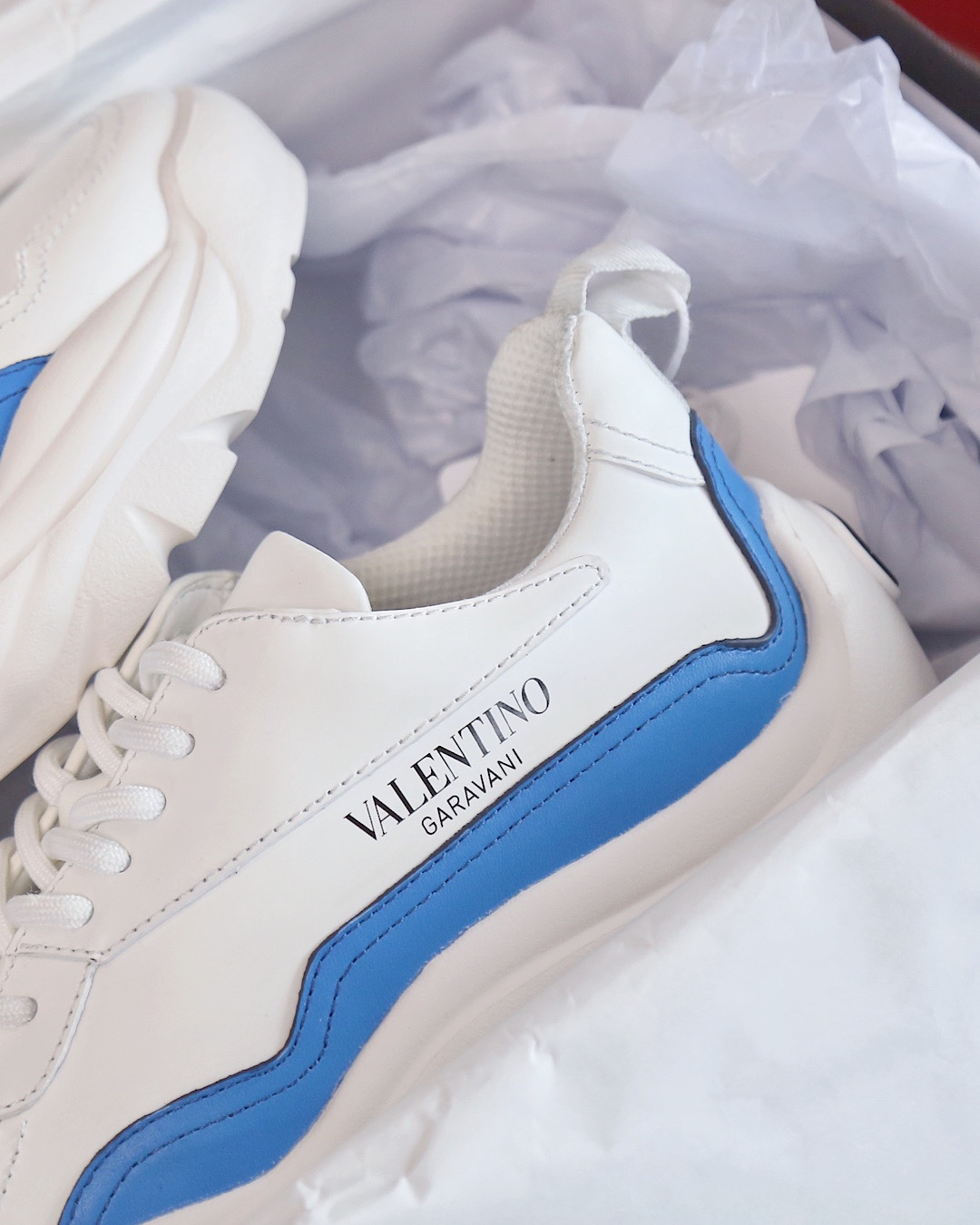 Valentino Sneaker Gumboy Calfskin in Blue