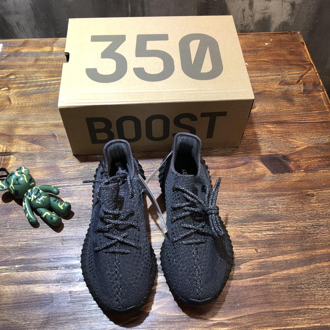 Yeezy Boost 350 V2 Static Black Reflective FU9013 Sneaker DZH00A025