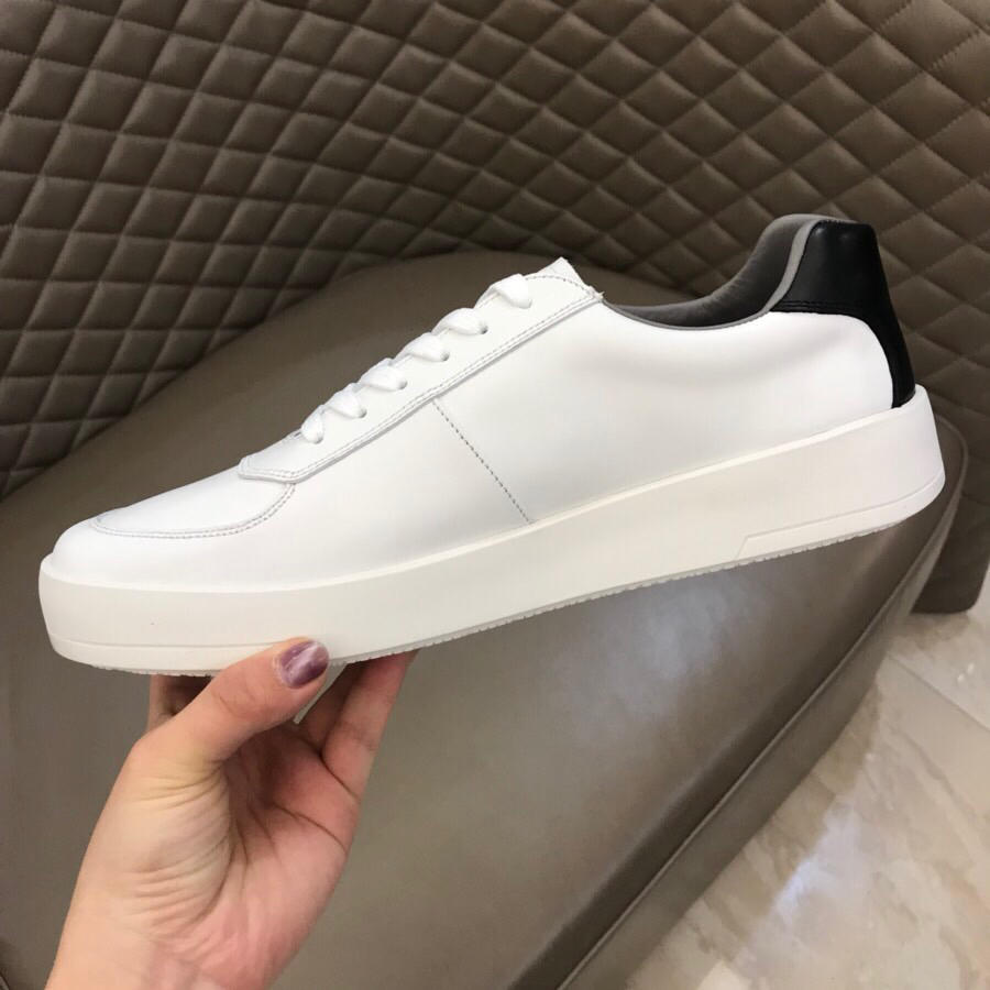 Prada Fashion Sneakers White and black heel with white sole MS02952