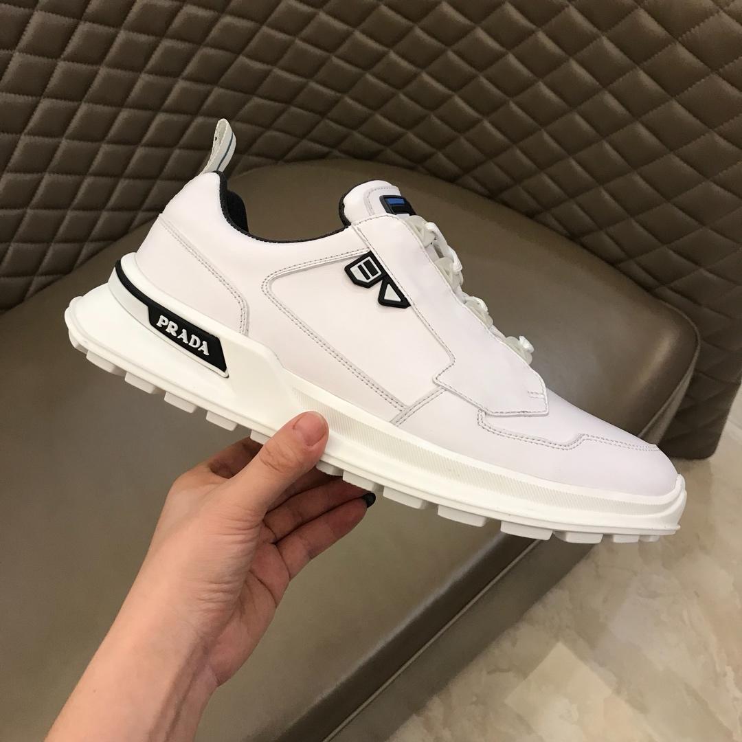 Prada Fashion Sneakers White and black details with white sole MS02939