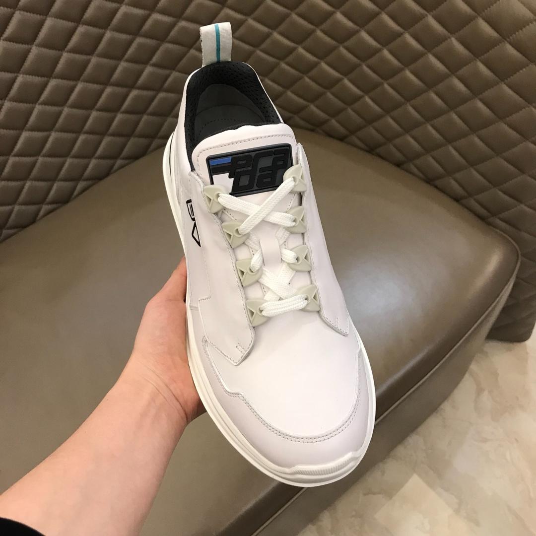 Prada Fashion Sneakers White and black details with white sole MS02939