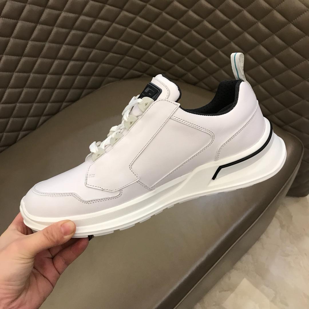 Prada Fashion Sneakers White and black details with white sole MS02939