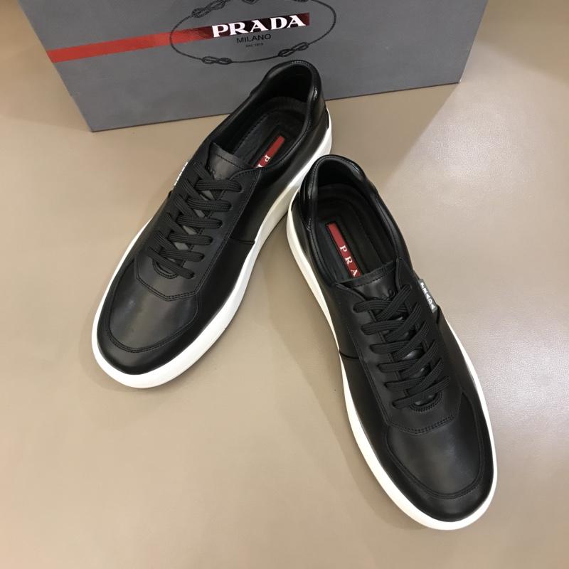 Prada Fashion Sneakers Black and white sole MS02951