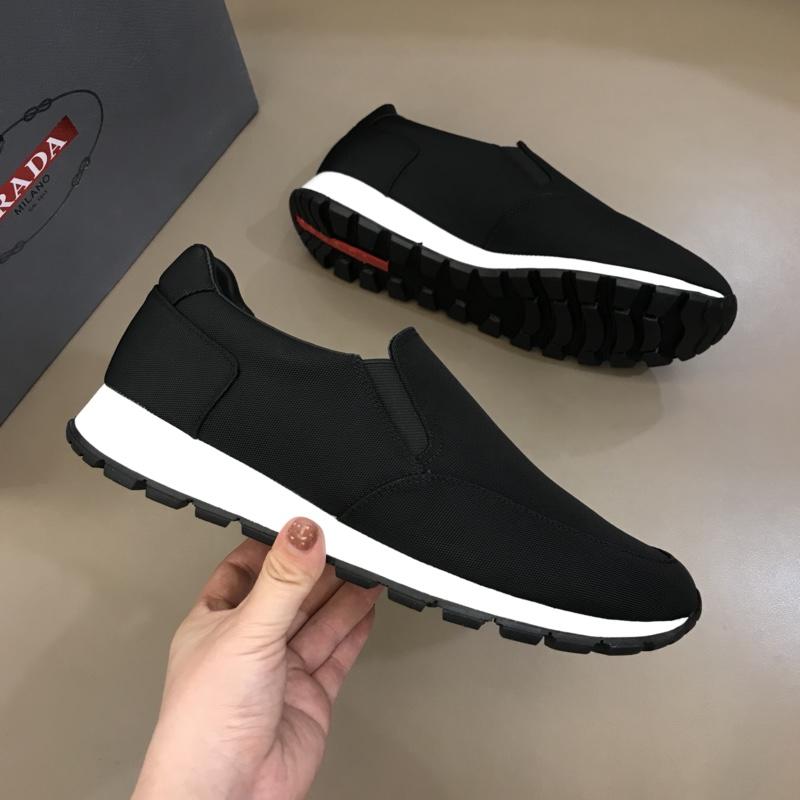Prada Fashion Sneakers Black and white sole MS02935