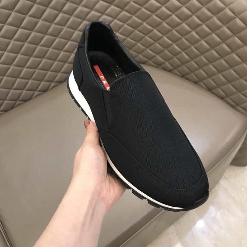 Prada Fashion Sneakers Black and white sole MS02935