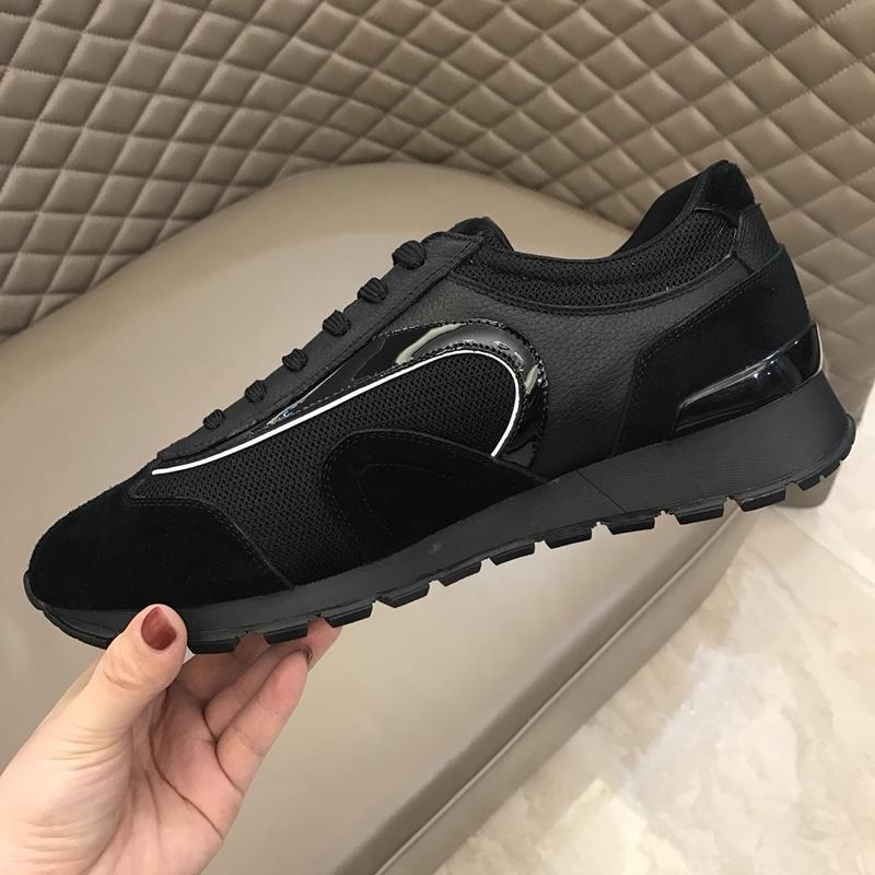 Prada Fashion Sneakers Black and black suede with black sole MS02932