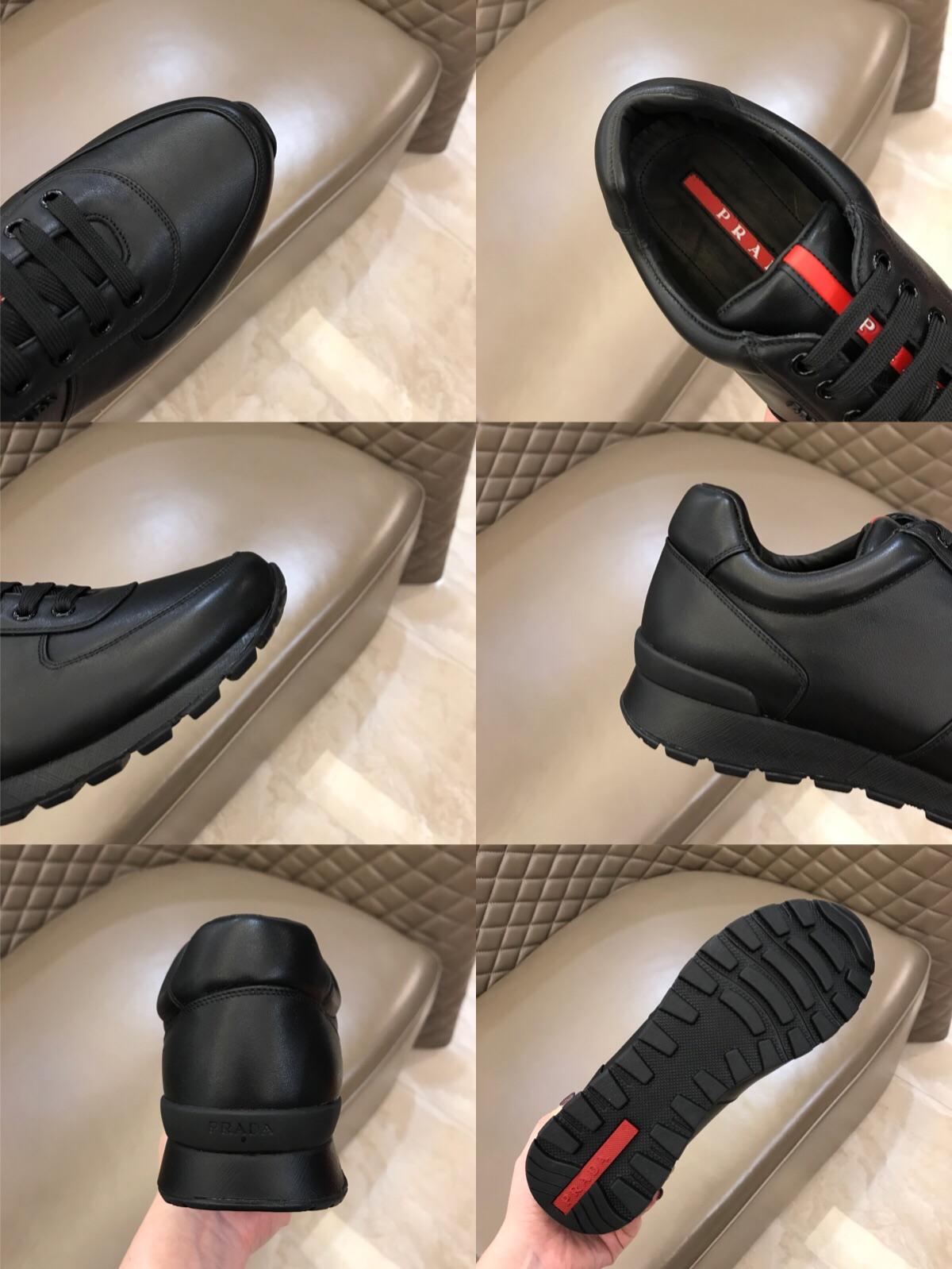 Prada Fashion Sneakers Black and black soles MS02966