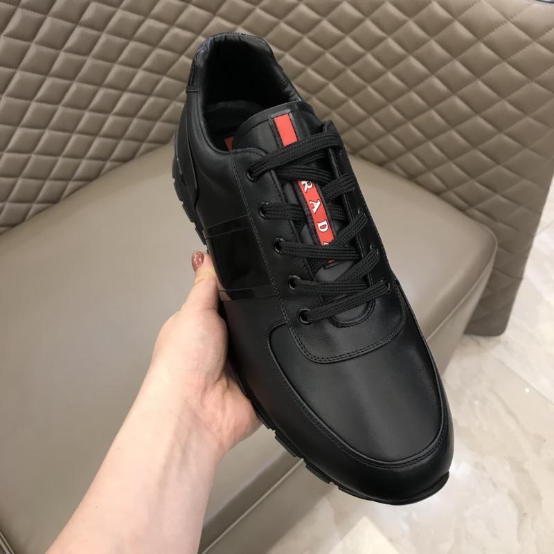Prada Fashion Sneakers Black and black soles MS02928