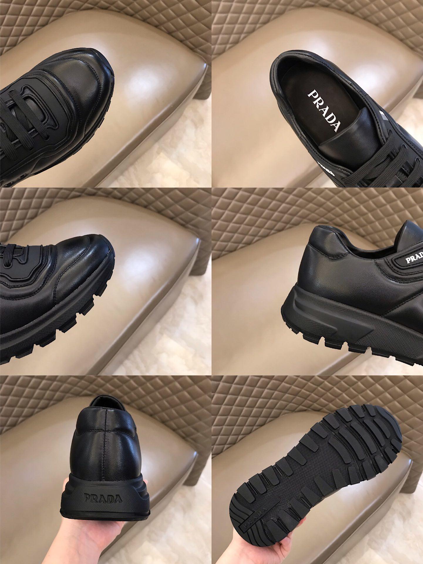 Prada Fashion Sneakers Black and black shoe soles MS02921