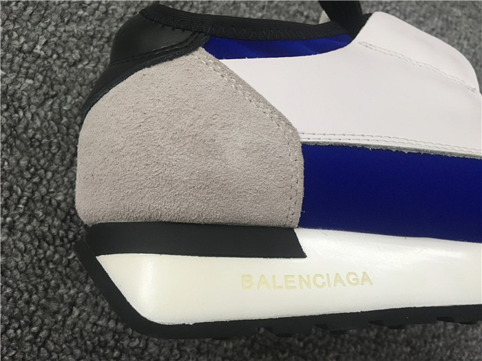 Perfect Quality Balenciaga Race Runner White Blue Sneakers