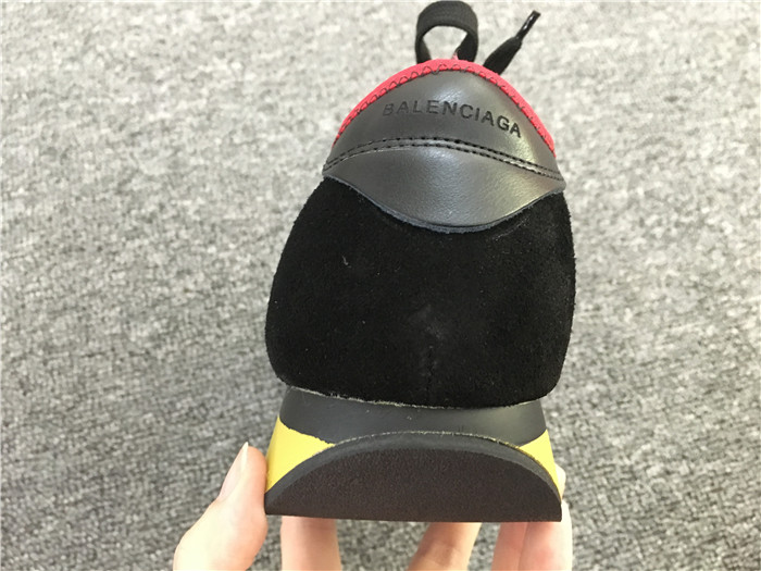 Perfect Quality Balenciaga Race Runner Panelled Low-Top Yellow Sneaker